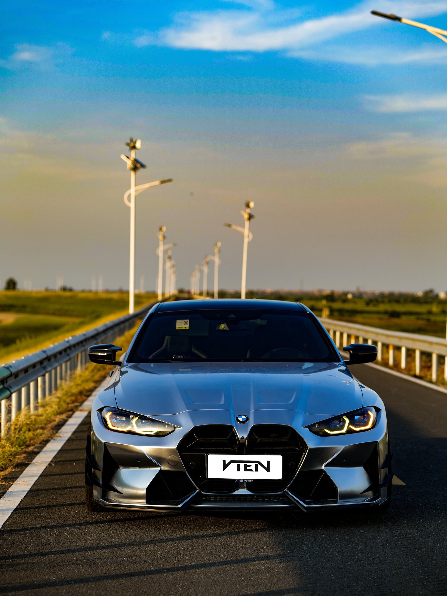 VTEN Front Bumper for BMW M3 G80 G81 & M4 G82 G83 2021-ON Pre-preg Carbon Fiber