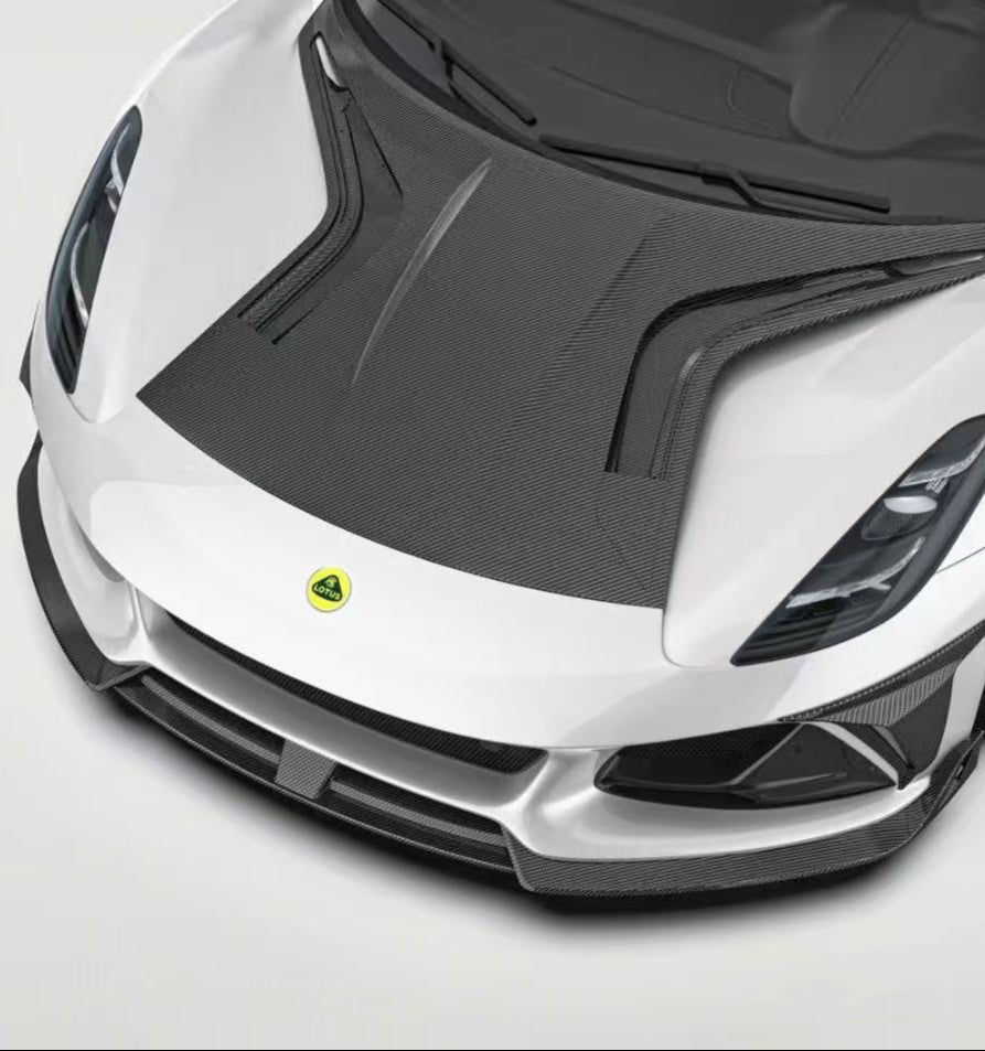 Ventus Veloce Front Lip for Lotus Emira 3.6 V6 2.0 Four-cylinder 2022-ON Dry Pre-preg Carbon Fiber
