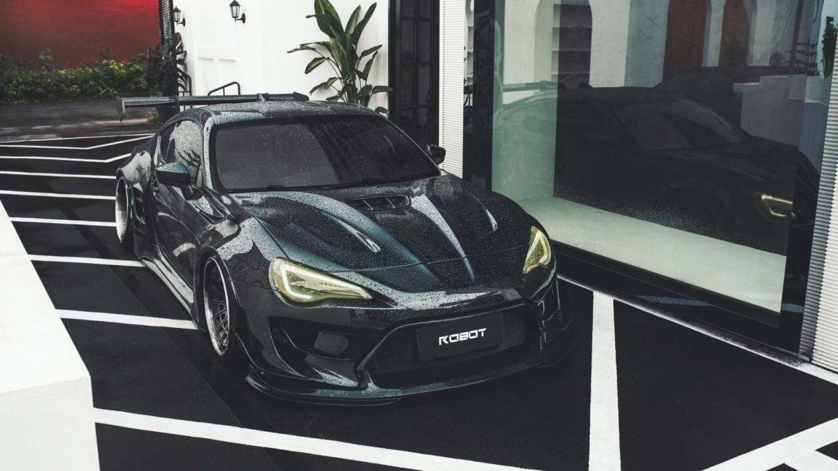 Robot Craftsman Replacement Hood Scoop Only for Toyota GT86 Scion FR-S BRZ Carbon Fiber or FRP